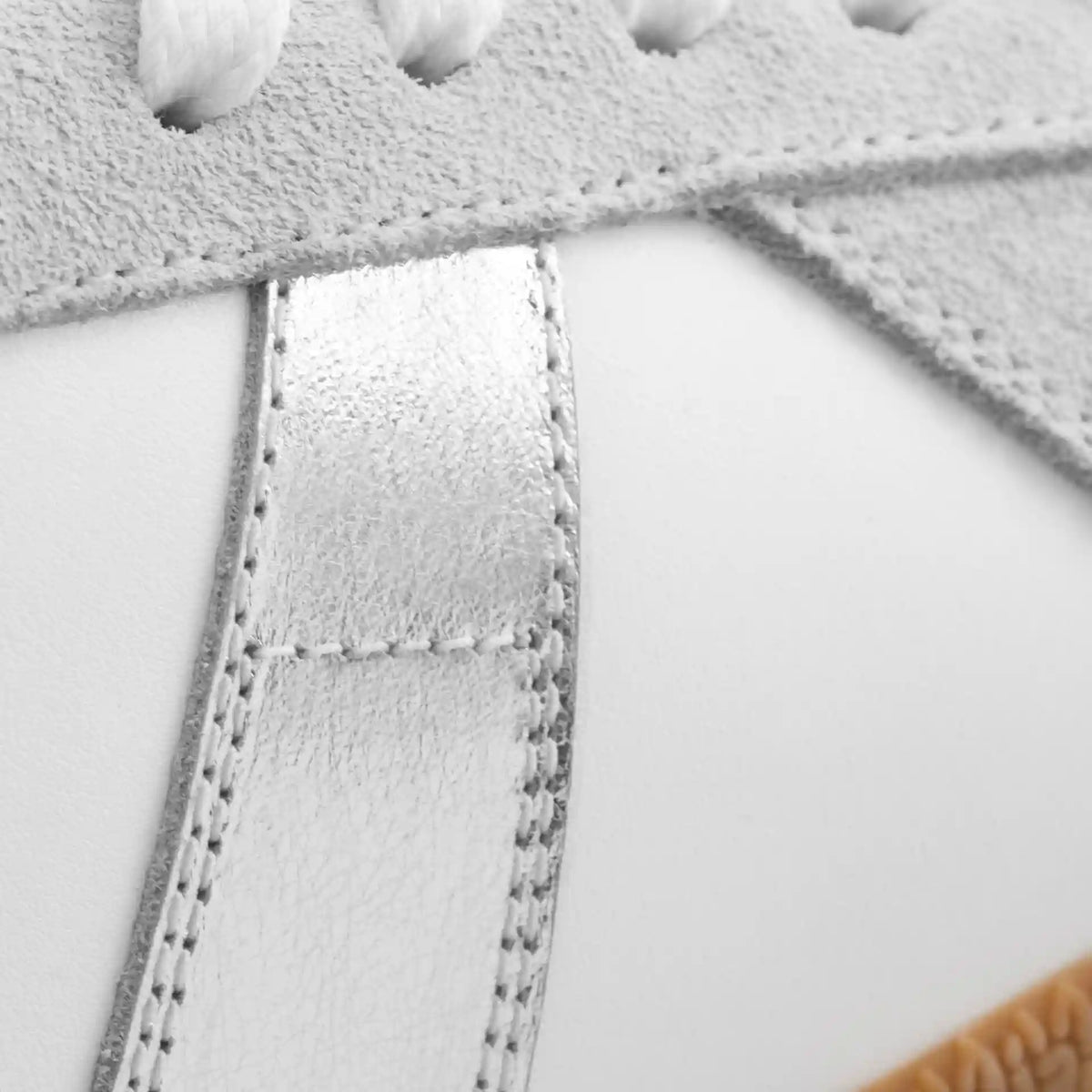 Morgen Trainers - Metallic Leather & Suede - Women's