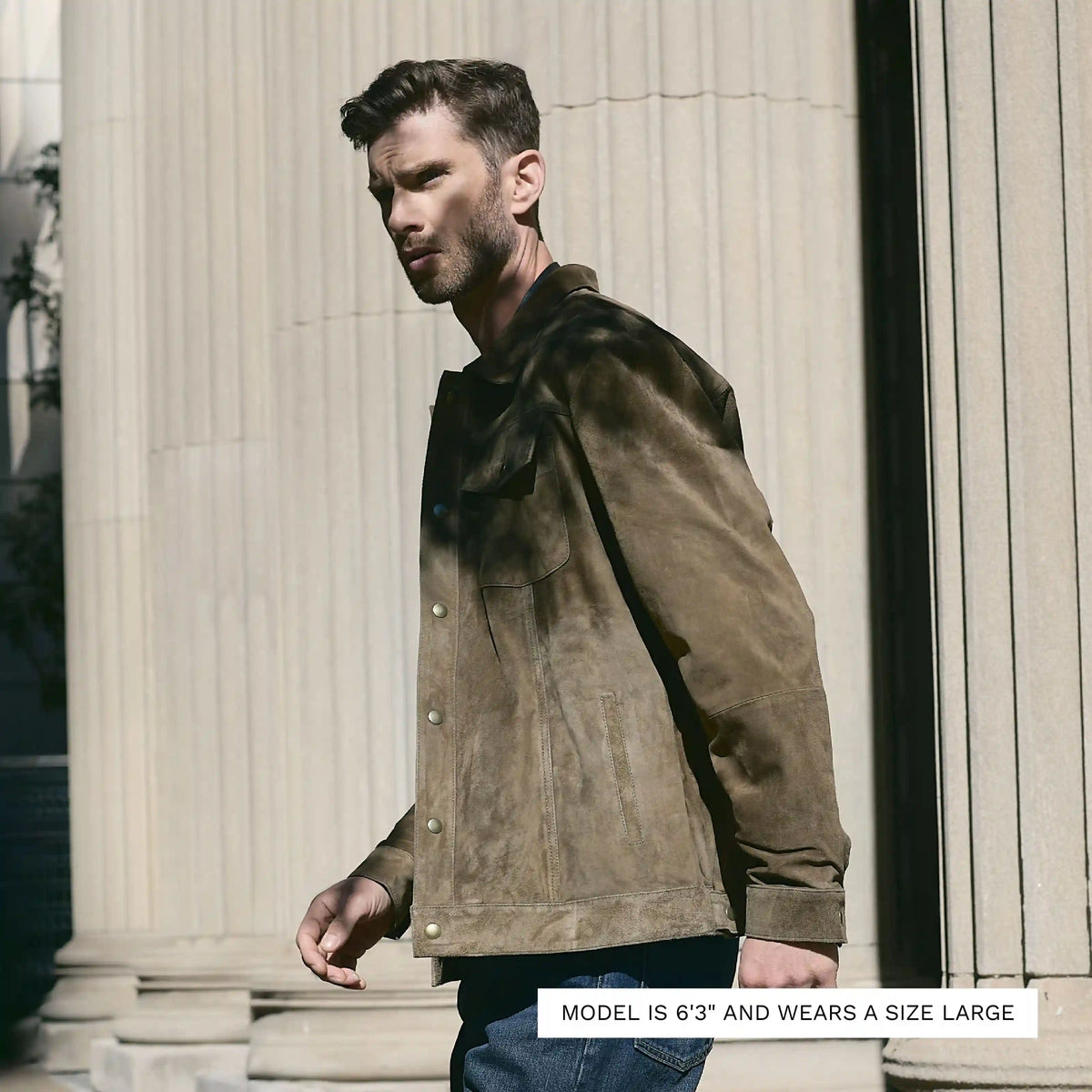 Stratton Jacket - Suede - Men's