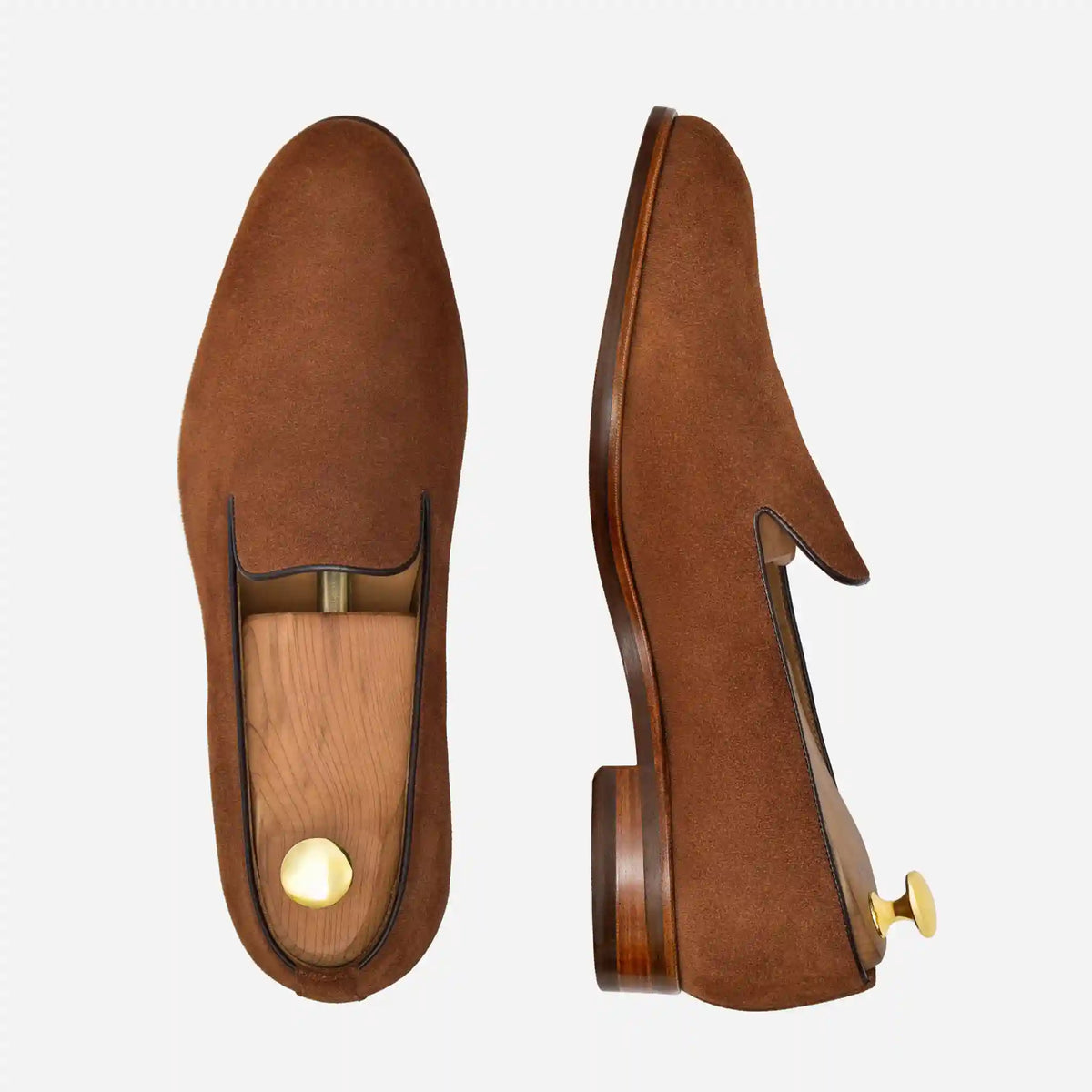 Langford Wholecut Loafers - Suede - Men's